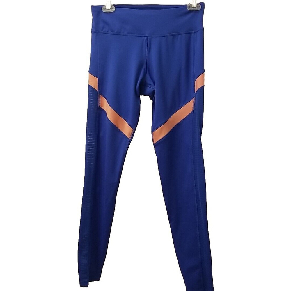 Reebok SPEEDWICK Athletic Leggings Womens M Running Racing Medium Royal Blue